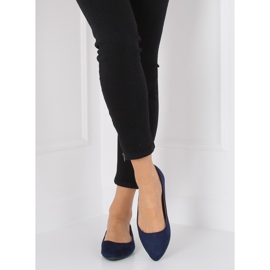 Ballerine mandorla blu navy punte WD39P Navy 2