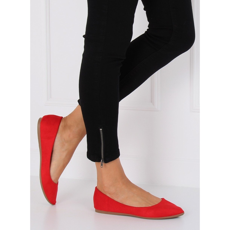 Ballerine rosso mandorla punte WD39P Red 1