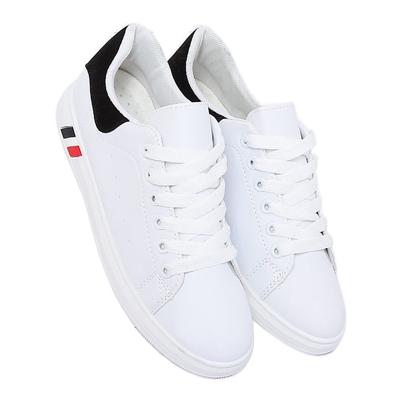 Sneakers da donna bianche e nere BL147P Black bianco 1