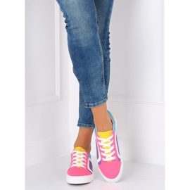 Sneakers multicolor da donna BL156 Rose Red multicolore 1
