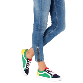 Sneakers multicolor da donna BL156 Navy multicolore 2