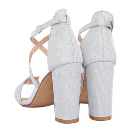 Sandali argento sul palo NC791 Silver grigio 1