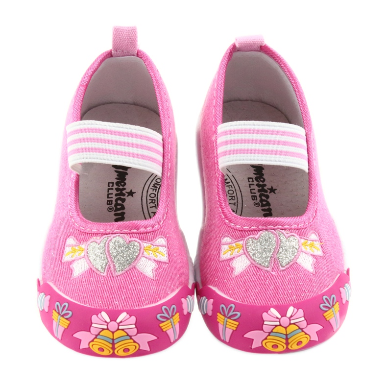 Sneakers da bambino rosa American Club con elastico 29/19 4