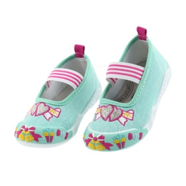 Sneakers da bambino American Club verdi con elastico 21/19 verde 4