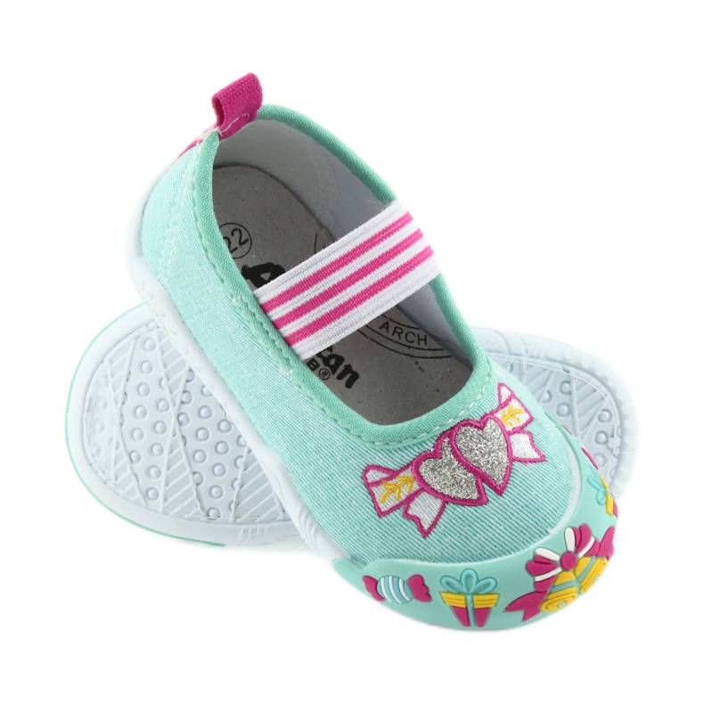 Sneakers da bambino American Club verdi con elastico 21/19 verde 2