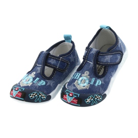 Sneakers da bambino American Club blu navy con velcro 26/19 4
