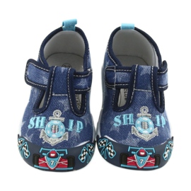 Sneakers da bambino American Club blu navy con velcro 26/19 3