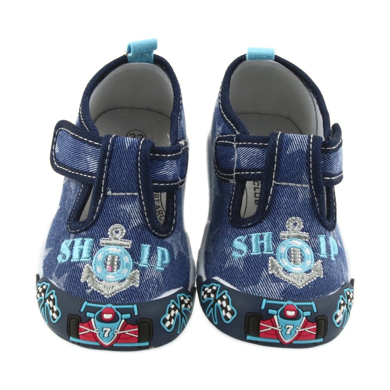 Sneakers da bambino American Club blu navy con velcro 26/19 3