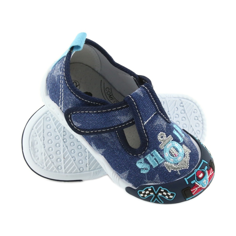Sneakers da bambino American Club blu navy con velcro 26/19 2