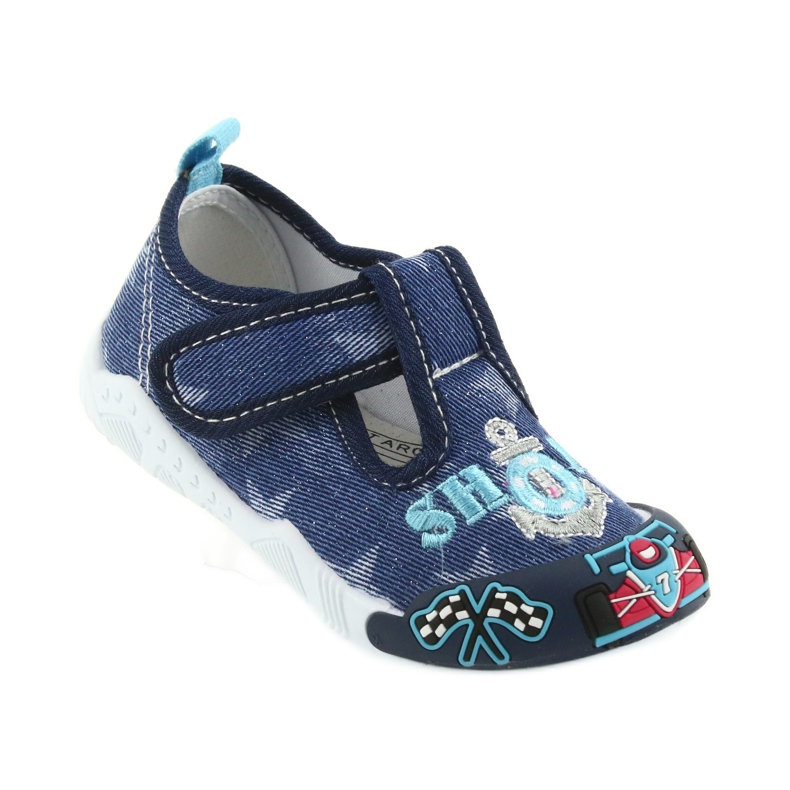 Sneakers da bambino American Club blu navy con velcro 26/19 1