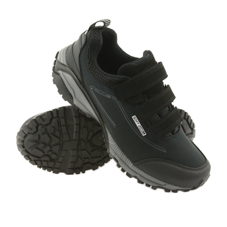 American Club Scarpe sportive da donna ADI con velcro americano soft-shell impermeabile WT08/19 nero 3