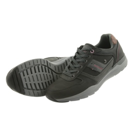 American Club Scarpe sportive leggere da uomo americane RH01/19 nere nero marrone grigio 4