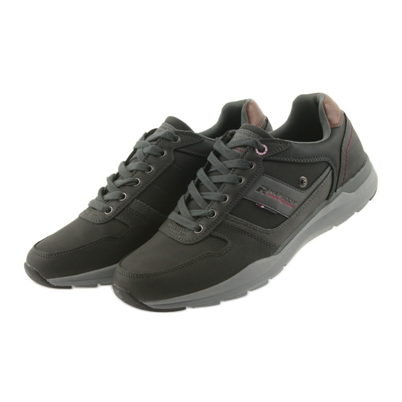 American Club Scarpe sportive leggere da uomo americane RH01/19 nere nero marrone grigio 3
