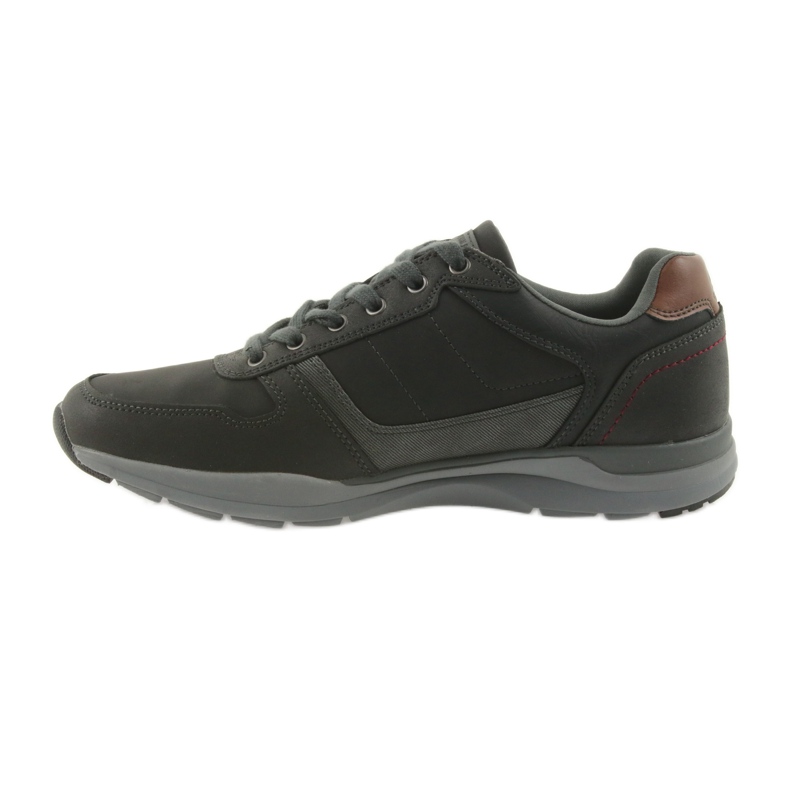 American Club Scarpe sportive leggere da uomo americane RH01/19 nere nero marrone grigio 2