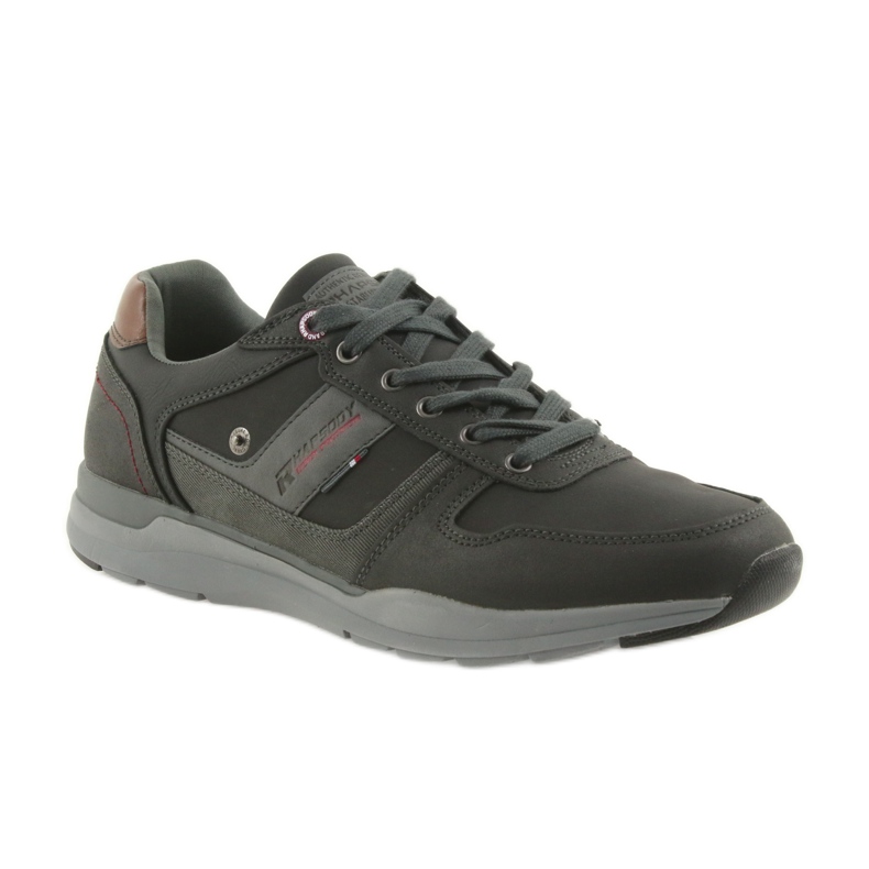 American Club Scarpe sportive leggere da uomo americane RH01/19 nere nero marrone grigio 1