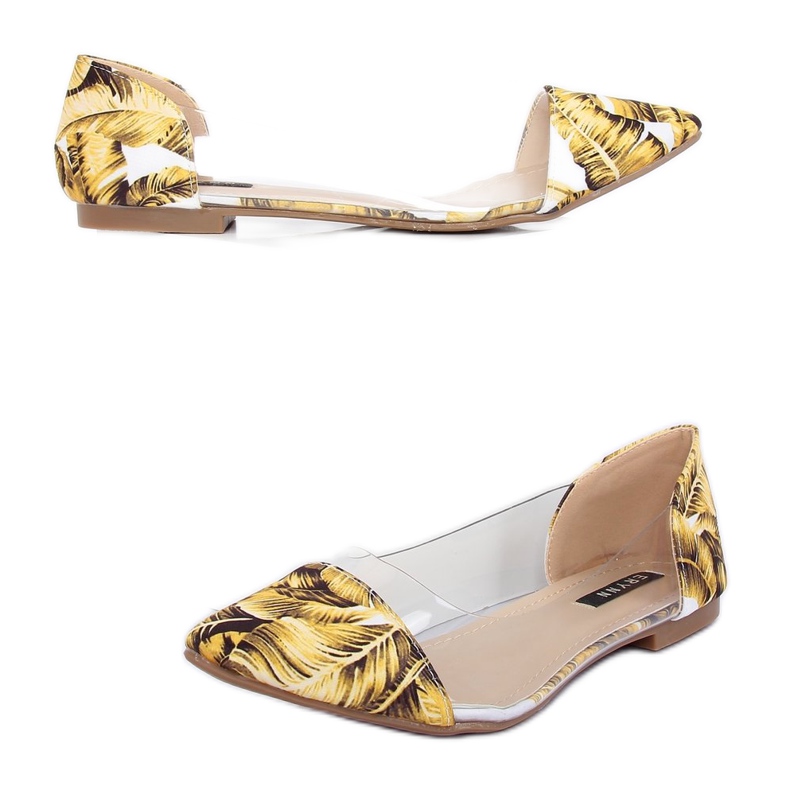Ballerine gialle trasparenti 333-60 Giallo 1