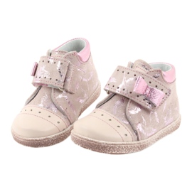 Stivaletti con velcro scarpe per bambini Ren But 1535 fenicotteri rosa 4