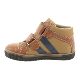 Stivaletti scarpe per bambini Velcro Ren But 3225 rosso / granato marrone 2