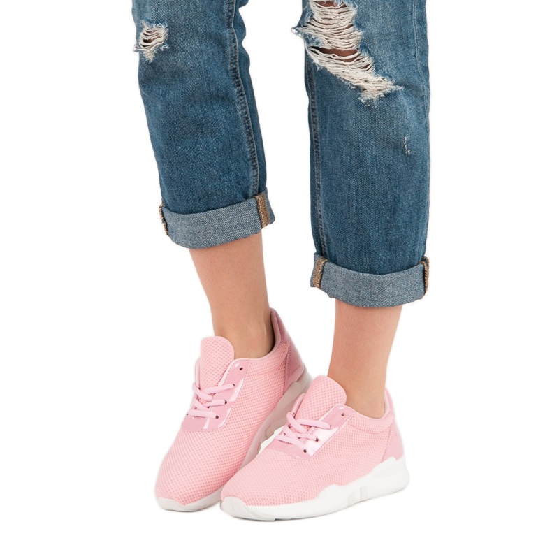 Scarpe sportive alla moda rosa 1