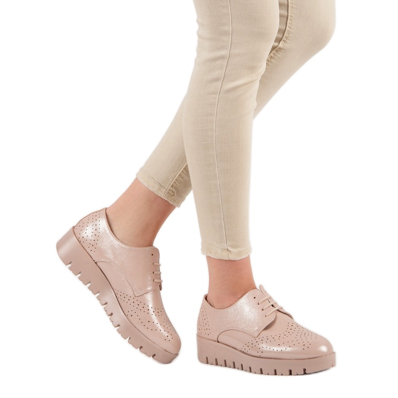 Comer Scarpe stringate rosa 2