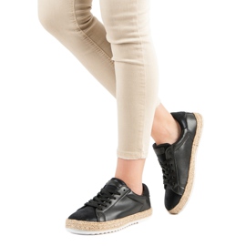 Espadrillas legate nero 2