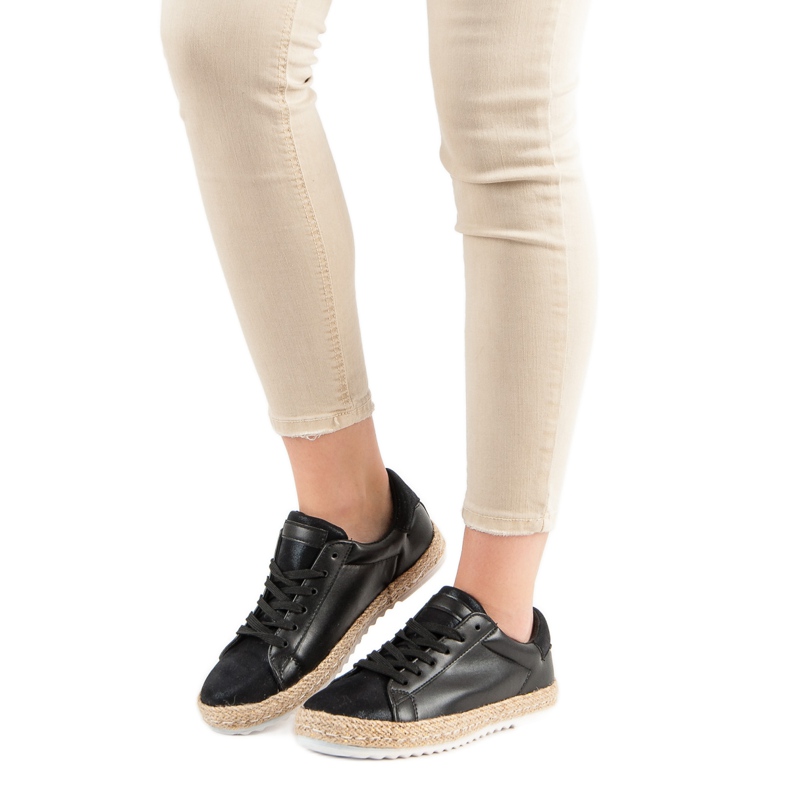 Espadrillas legate nero 1