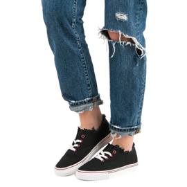 Sneakers in tessuto nero 1