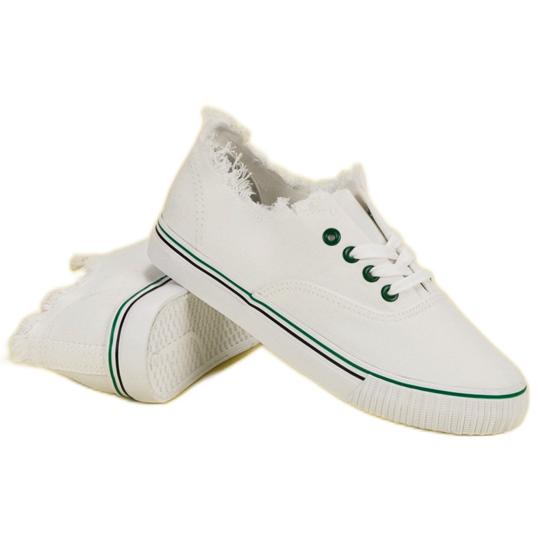 Sneakers in tessuto bianco bianca 1