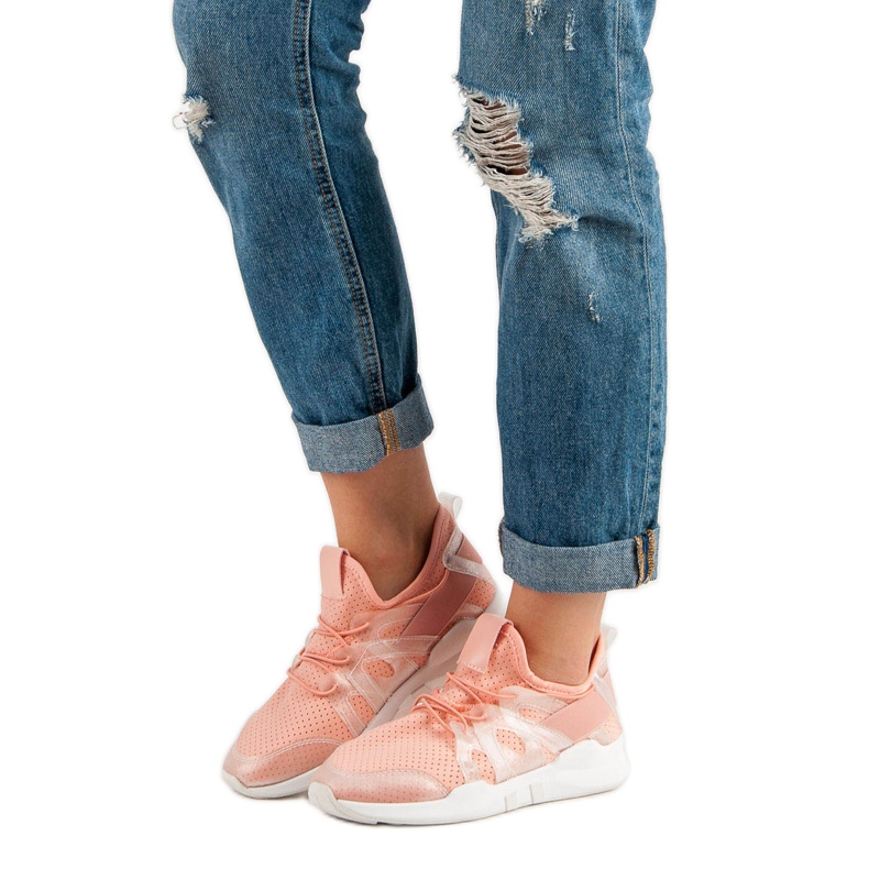 Scarpe sportive alla moda rosa 1