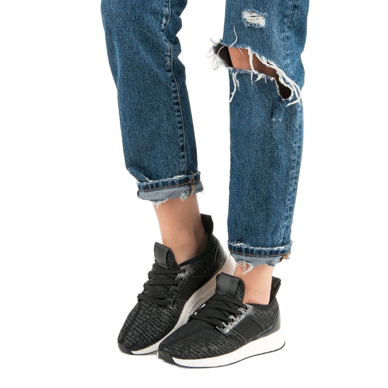 Scarpe sportive slip-on nero 2