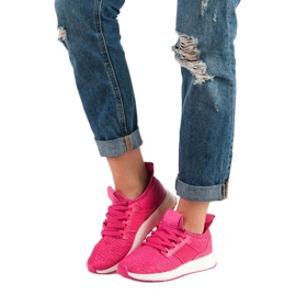 Scarpe sportive slip-on rosa 1