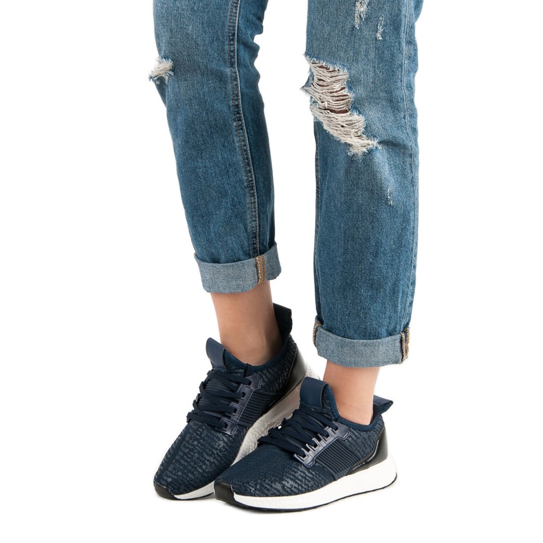 Scarpe sportive slip-on blu 1