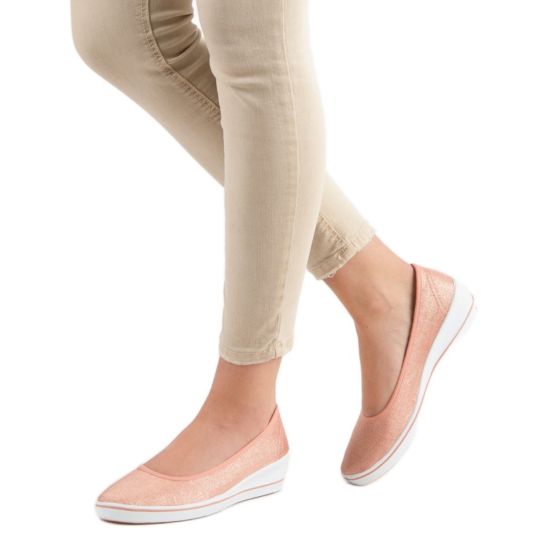 Comer Ballerina rosa su zeppa 1