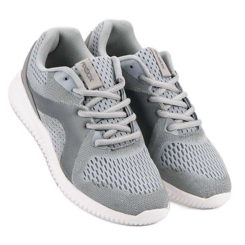 Ax Boxing Calzature sportive in tessuto grigio 2