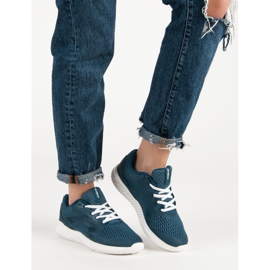 Ax Boxing Calzature sportive in tessuto blu 1