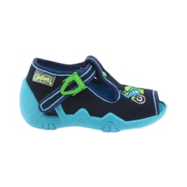 Scarpe per bambini Befado 217P095 verde blu navy 1