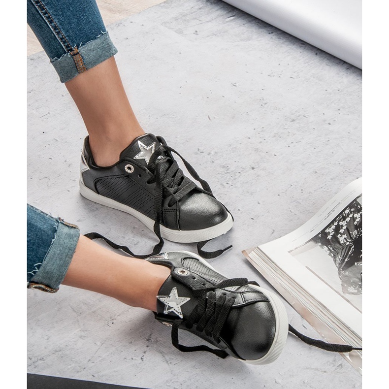 Scarpe sportive basse nero grigio 1
