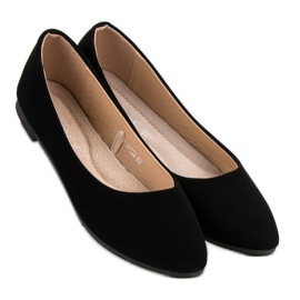 Ballerine classiche VINCEZA in camoscio nero 1
