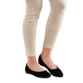 Ballerine classiche VINCEZA in camoscio nero 2