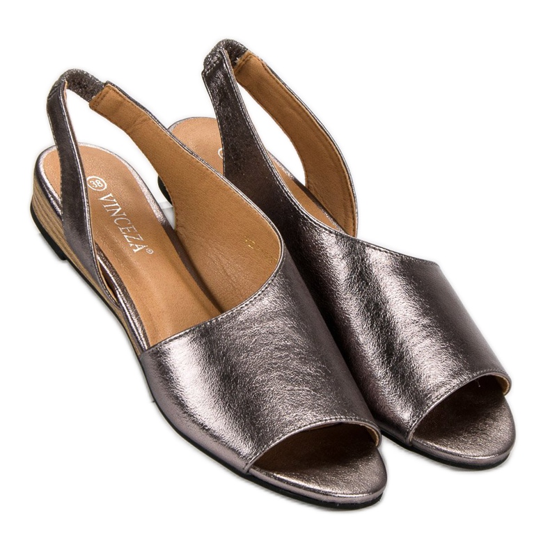 VINCEZA Slip On Sandali grigio 1