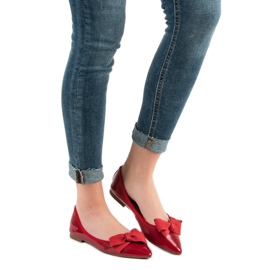 Corina Ballerine Laccate Con Fiocco rosso 2