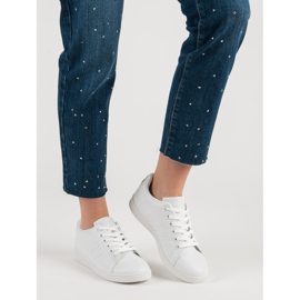 Sneakers Bianche Con Un Cuore bianco 1