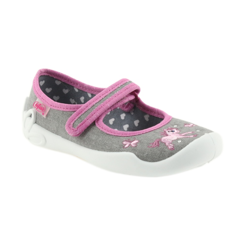Scarpe per bambini Befado 114X325 grigio rosa 2
