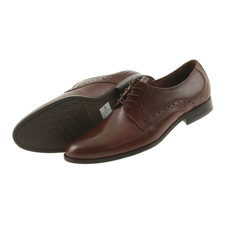 Tur Scarpe da uomo in pelle 388 marrone 5