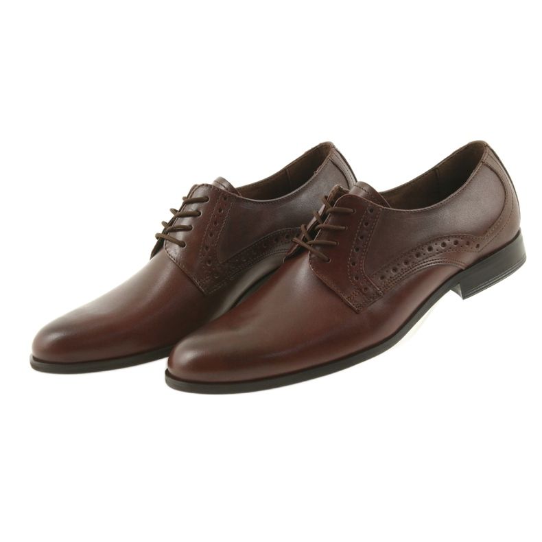 Tur Scarpe da uomo in pelle 388 marrone 4