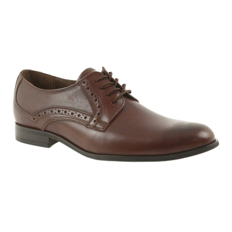Tur Scarpe da uomo in pelle 388 marrone 1