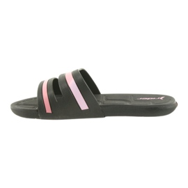 Ciabatte da piscina da donna nere Rider 82504 nero rosa 2