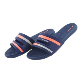 Ciabatte da piscina da donna Rider 82504 blu navy rosa 4