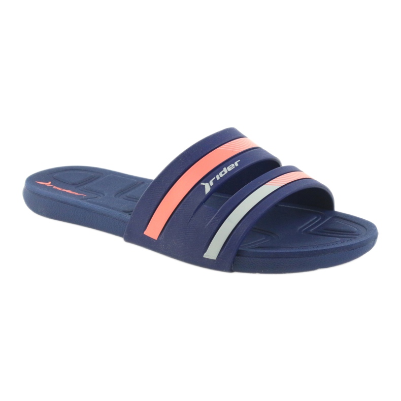 Ciabatte da piscina da donna Rider 82504 blu navy rosa 1