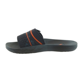 Pantofole da uomo per il tempo libero Rider 82500 blu navy arancia 2